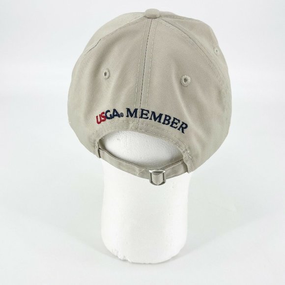 US Open 2012 Golf Olympic Club Hat CAP Adjustable Strapback USGA Light Tan - Picture 4 of 11